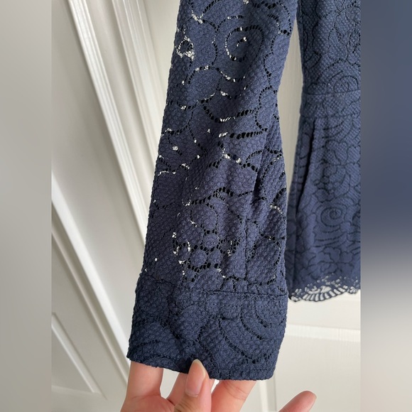 Banana Republic Navy Blue Lace Romper - Size 8 - Picture 7 of 8